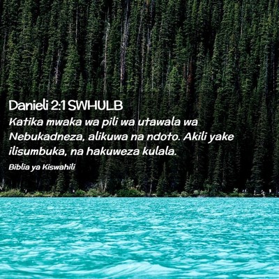 Picture 02 - Danieli 2:1 SWHULB - Katika mwaka wa pili wa utawala wa Nebukadneza, - Bible Verse Picture