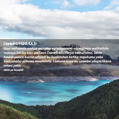 Picture 02 - Danieli 6:4 SWHULB - Basi watawala wakuu wengine na magavana wa - Bible Verse Picture