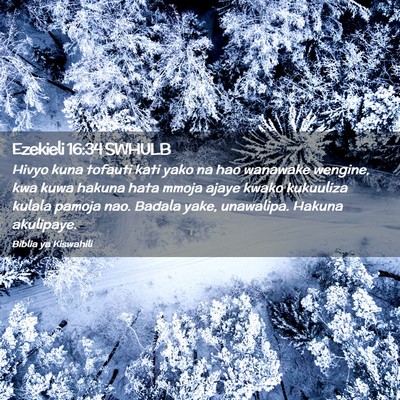 Picture 02 - Ezekieli 16:34 SWHULB - Hivyo kuna tofauti kati yako na hao wanawake - Bible Verse Picture