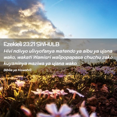 Picture 02 - Ezekieli 23:21 SWHULB - Hivi ndivyo ulivyofanya matendo ya aibu ya ujana - Bible Verse Picture