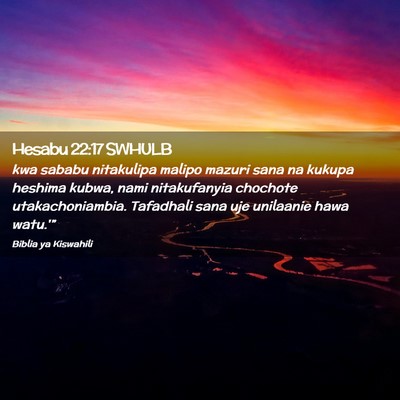 Picture 02 - Hesabu 22:17 SWHULB - kwa sababu nitakulipa malipo mazuri sana na - Bible Verse Picture