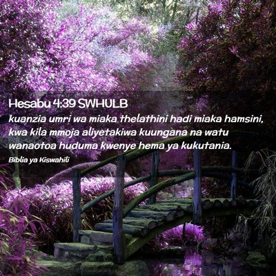 Picture 02 - Hesabu 4:39 SWHULB - kuanzia umri wa miaka thelathini hadi miaka - Bible Verse Picture