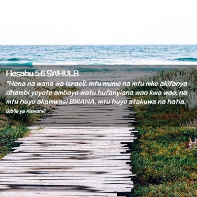 Picture 02 - Hesabu 5:6 SWHULB - “Nena na wana wa Israeli. mtu mume na mtu mke - Bible Verse Picture
