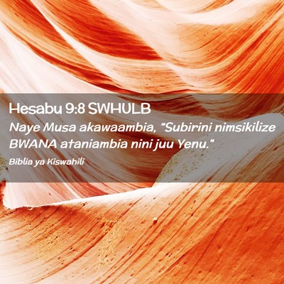 Picture 02 - Hesabu 9:8 SWHULB - Naye Musa akawaambia, “Subirini nimsikilize - Bible Verse Picture