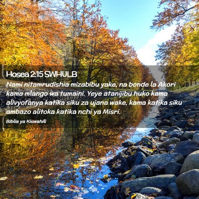 Picture 02 - Hosea 2:15 SWHULB - Nami nitamrudishia mizabibu yake, na bonde la - Bible Verse Picture