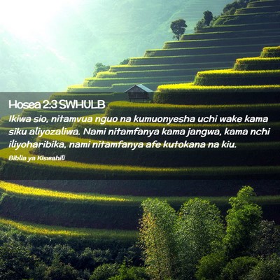 Picture 02 - Hosea 2:3 SWHULB - Ikiwa sio, nitamvua nguo na kumuonyesha uchi wake - Bible Verse Picture