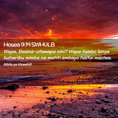 Picture 02 - Hosea 9:14 SWHULB - Wape, Bwana-utawapa nini? Wape tumbo lenye - Bible Verse Picture