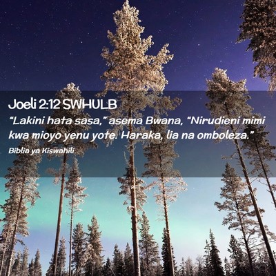 Picture 02 - Joeli 2:12 SWHULB - “Lakini hata sasa,” asema Bwana, “Nirudieni - Bible Verse Picture