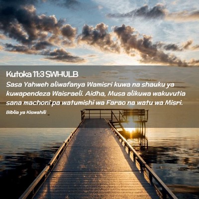 Picture 02 - Kutoka 11:3 SWHULB - Sasa Yahweh aliwafanya Wamisri kuwa na shauku ya - Bible Verse Picture