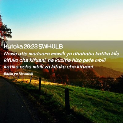 Picture 02 - Kutoka 28:23 SWHULB - Nawe utie maduara mawili ya dhahabu katika kile - Bible Verse Picture