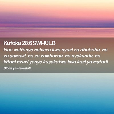 Picture 02 - Kutoka 28:6 SWHULB - Nao waifanye naivera kwa nyuzi za dhahabu, na za - Bible Verse Picture