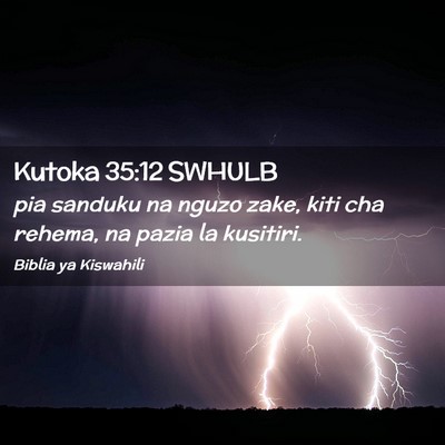 Picture 02 - Kutoka 35:12 SWHULB - pia sanduku na nguzo zake, kiti cha rehema, na - Bible Verse Picture