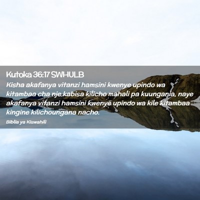 Picture 02 - Kutoka 36:17 SWHULB - Kisha akafanya vitanzi hamsini kwenye upindo wa - Bible Verse Picture