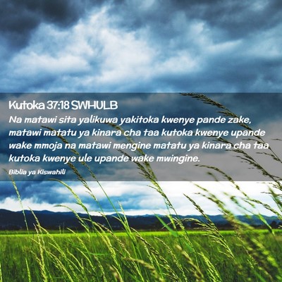 Picture 02 - Kutoka 37:18 SWHULB - Na matawi sita yalikuwa yakitoka kwenye pande - Bible Verse Picture