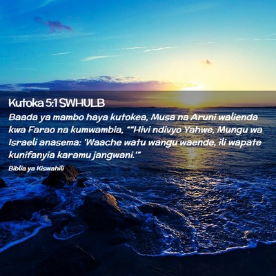 Picture 02 - Kutoka 5:1 SWHULB - Baada ya mambo haya kutokea, Musa na Aruni - Bible Verse Picture