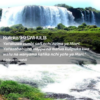 Picture 02 - Kutoka 9:9 SWHULB - Yatakuwa vumbi safi nchi nzima ya Misri. - Bible Verse Picture