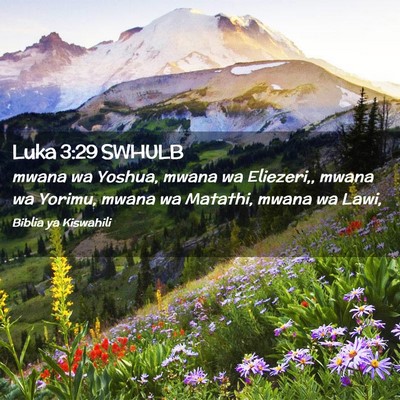 Picture 02 - Luka 3:29 SWHULB - mwana wa Yoshua, mwana wa Eliezeri,, mwana wa - Bible Verse Picture