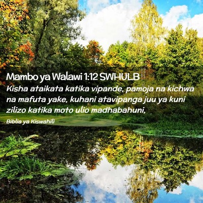 Picture 02 - Mambo ya Walawi 1:12 SWHULB - Kisha ataikata katika vipande, pamoja na kichwa - Bible Verse Picture