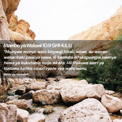 Picture 02 - Mambo ya Walawi 10:9 SWHULB - “Msinywe mvinyo wala kinywaji kikali, wewe, au - Bible Verse Picture