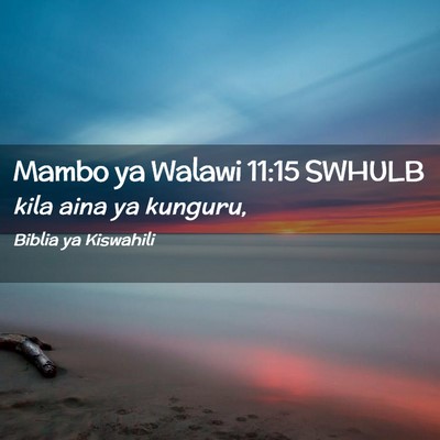 Picture 02 - Mambo ya Walawi 11:15 SWHULB - kila aina ya - Bible Verse Picture