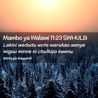 Picture 02 - Mambo ya Walawi 11:23 SWHULB - Lakini wadudu wote warukao wenye miguu minne ni - Bible Verse Picture