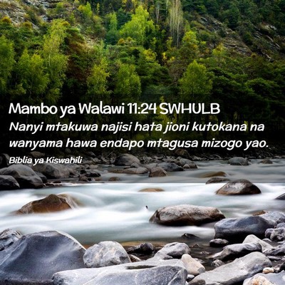 Picture 02 - Mambo ya Walawi 11:24 SWHULB - Nanyi mtakuwa najisi hata jioni kutokana na - Bible Verse Picture