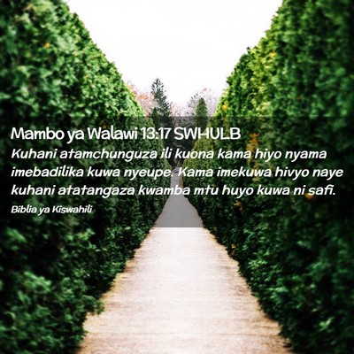 Picture 02 - Mambo ya Walawi 13:17 SWHULB - Kuhani atamchunguza ili kuona kama hiyo nyama - Bible Verse Picture