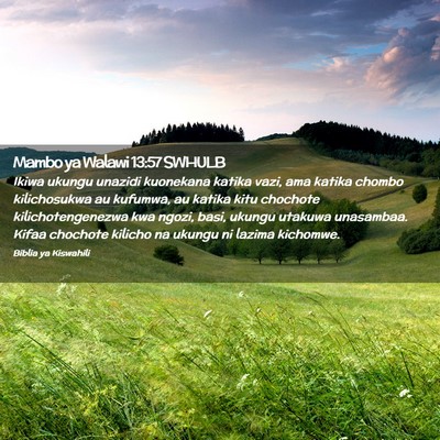 Picture 02 - Mambo ya Walawi 13:57 SWHULB - Ikiwa ukungu unazidi kuonekana katika vazi, ama - Bible Verse Picture