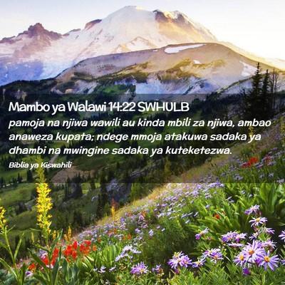 Picture 02 - Mambo ya Walawi 14:22 SWHULB - pamoja na njiwa wawili au kinda mbili za njiwa, - Bible Verse Picture