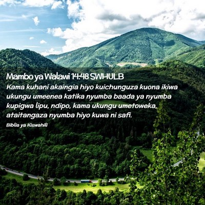 Picture 02 - Mambo ya Walawi 14:48 SWHULB - Kama kuhani akaingia hiyo kuichunguza kuona ikiwa - Bible Verse Picture