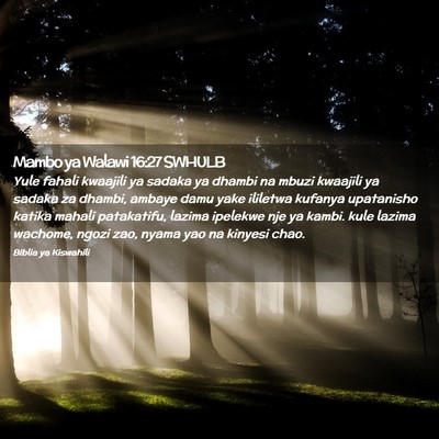 Picture 02 - Mambo ya Walawi 16:27 SWHULB - Yule fahali kwaajili ya sadaka ya dhambi na mbuzi - Bible Verse Picture