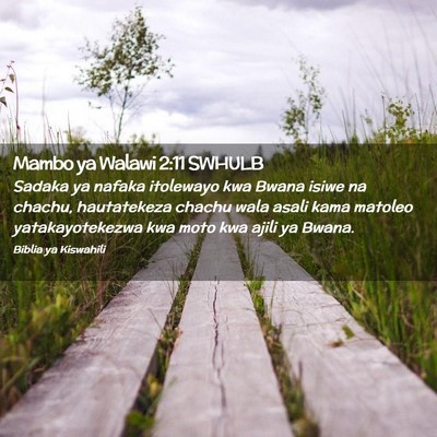 Picture 02 - Mambo ya Walawi 2:11 SWHULB - Sadaka ya nafaka itolewayo kwa Bwana isiwe na - Bible Verse Picture