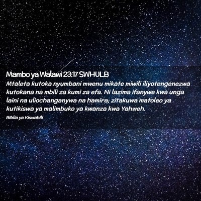 Picture 02 - Mambo ya Walawi 23:17 SWHULB - Mtaleta kutoka nyumbani mwenu mikate miwili - Bible Verse Picture