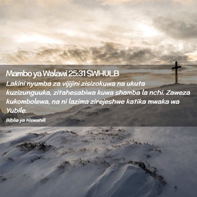 Picture 02 - Mambo ya Walawi 25:31 SWHULB - Lakini nyumba za vijijini zisizokuwa na ukuta - Bible Verse Picture