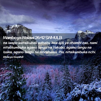 Picture 02 - Mambo ya Walawi 26:42 SWHULB - na iwapo wataikubali adhabu kwa ajili ya dhambi - Bible Verse Picture