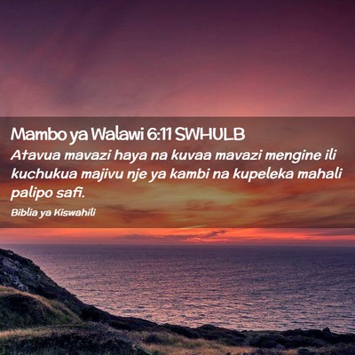 Picture 02 - Mambo ya Walawi 6:11 SWHULB - Atavua mavazi haya na kuvaa mavazi mengine ili - Bible Verse Picture
