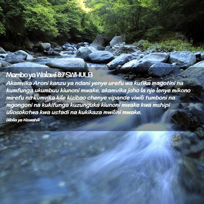 Picture 02 - Mambo ya Walawi 8:7 SWHULB - Akamvika Aroni kanzu ya ndani yenye urefu wa - Bible Verse Picture