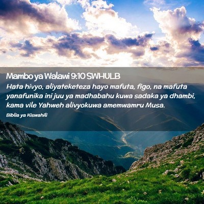 Picture 02 - Mambo ya Walawi 9:10 SWHULB - Hata hivyo, aliyateketeza hayo mafuta, figo, na - Bible Verse Picture