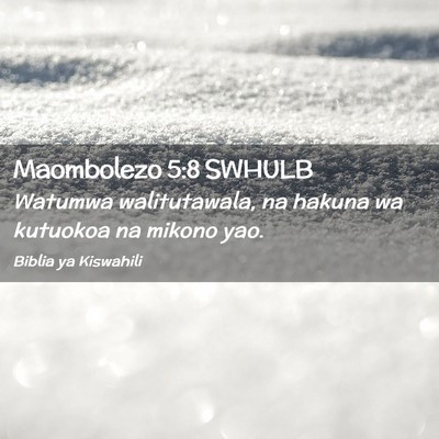 Picture 02 - Maombolezo 5:8 SWHULB - Watumwa walitutawala, na hakuna wa kutuokoa na - Bible Verse Picture