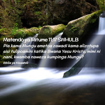 Picture 02 - Matendo ya Mitume 11:17 SWHULB - Pia kama Mungu ametoa zawadi kama alizotupa sisi - Bible Verse Picture