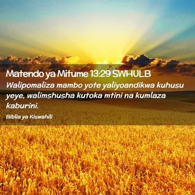 Picture 02 - Matendo ya Mitume 13:29 SWHULB - Walipomaliza mambo yote yaliyoandikwa kuhusu - Bible Verse Picture