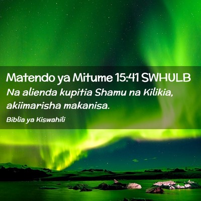 Picture 02 - Matendo ya Mitume 15:41 SWHULB - Na alienda kupitia Shamu na Kilikia, akiimarisha - Bible Verse Picture