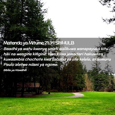 Picture 02 - Matendo ya Mitume 21:34 SWHULB - Baadhi ya watu kwenye umati walikuwa wanapayuka - Bible Verse Picture