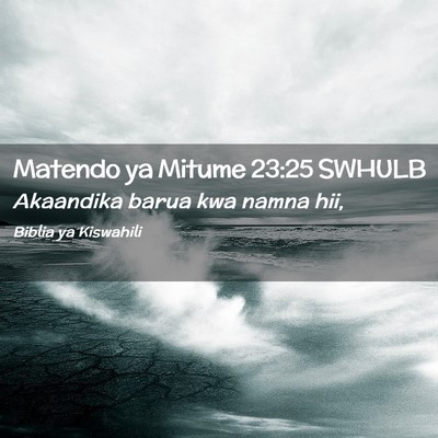 Picture 02 - Matendo ya Mitume 23:25 SWHULB - Akaandika barua kwa namna - Bible Verse Picture