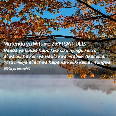 Picture 02 - Matendo ya Mitume 25:14 SWHULB - Baada ya kukaa hapo kwa siku nyingi, Festo - Bible Verse Picture