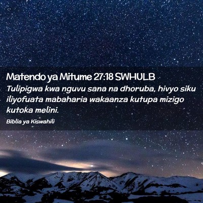 Picture 02 - Matendo ya Mitume 27:18 SWHULB - Tulipigwa kwa nguvu sana na dhoruba, hivyo siku - Bible Verse Picture