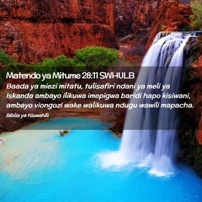 Picture 02 - Matendo ya Mitume 28:11 SWHULB - Baada ya miezi mitatu, tulisafiri ndani ya meli - Bible Verse Picture