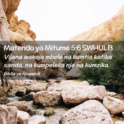 Picture 02 - Matendo ya Mitume 5:6 SWHULB - Vijana wakaja mbele na kumtia katika sanda, na - Bible Verse Picture