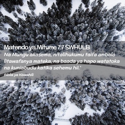 Picture 02 - Matendo ya Mitume 7:7 SWHULB - Na Mungu akasema, nitalihukumu taifa ambalo - Bible Verse Picture