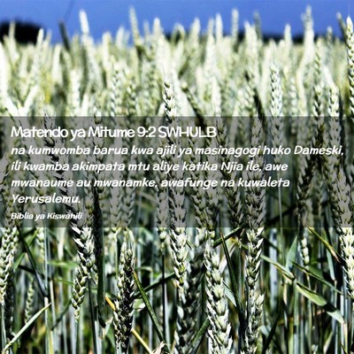 Picture 02 - Matendo ya Mitume 9:2 SWHULB - na kumwomba barua kwa ajili ya masinagogi huko - Bible Verse Picture